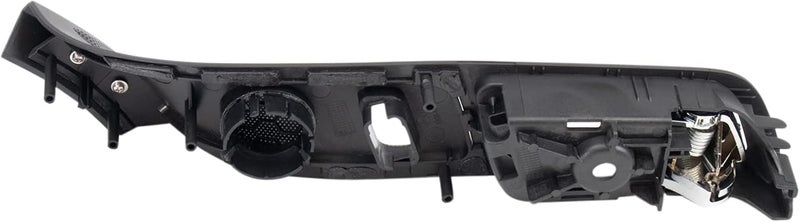 TRQ Front Left Interior Door Handle Black Housing with Chrome Lever Drivers Side Compatible with 2011-2015 Ford Explorer 2013-2015 Police Interceptor Utility - Image 4